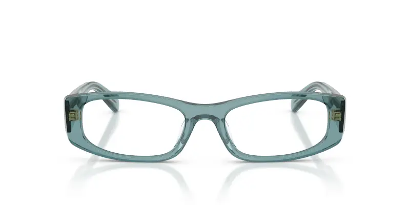 Donna VOGUE EYEWEAR VO5699U 3292 Montature da vista Acetato Blu Trasparente Pillow Normale miniatura 3