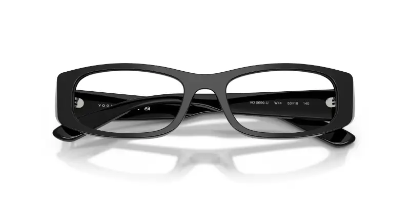 Donna VOGUE EYEWEAR VO5699U W44 Montature da vista Acetato Nero Trasparente Pillow Normale miniatura 2