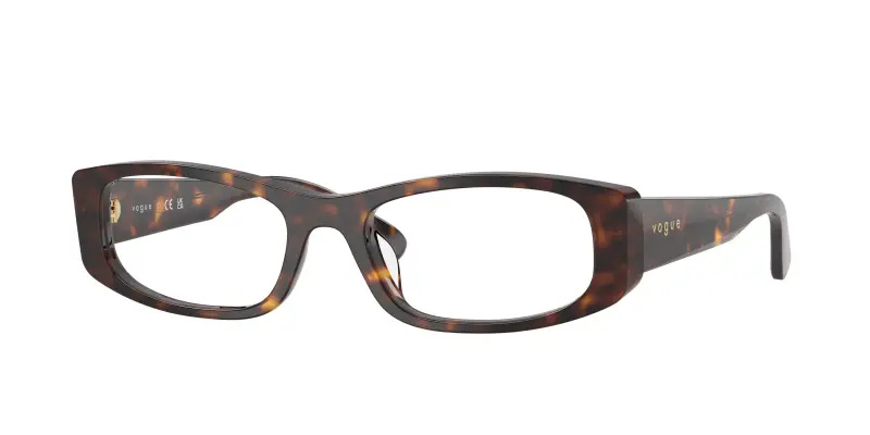 Donna VOGUE EYEWEAR VO5699U W656 Montature da vista Acetato Marrone Trasparente Pillow Normale