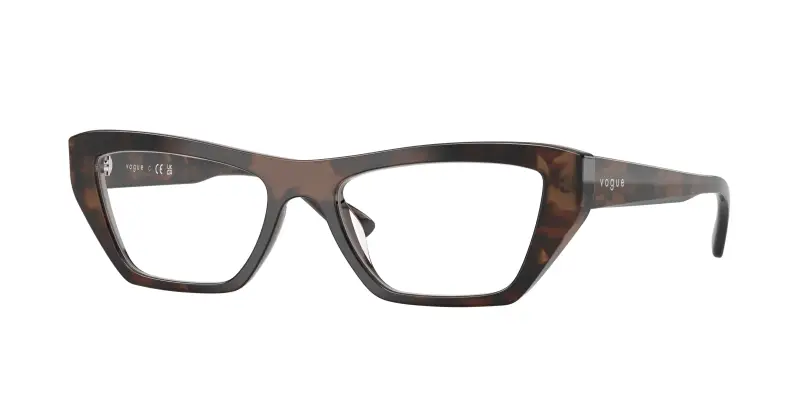 Donna VOGUE EYEWEAR VO5701U 3279 Montature da vista Acetato Marrone Trasparente Cat Eye Normale