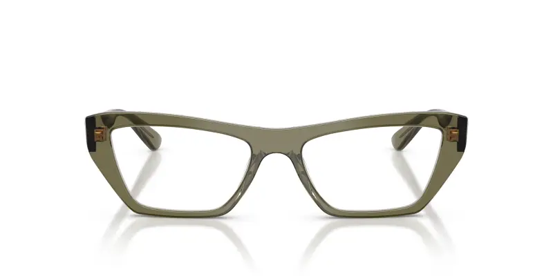 Donna VOGUE EYEWEAR VO5701U 3289 Montature da vista Acetato Verde Trasparente Cat Eye Normale miniatura 3