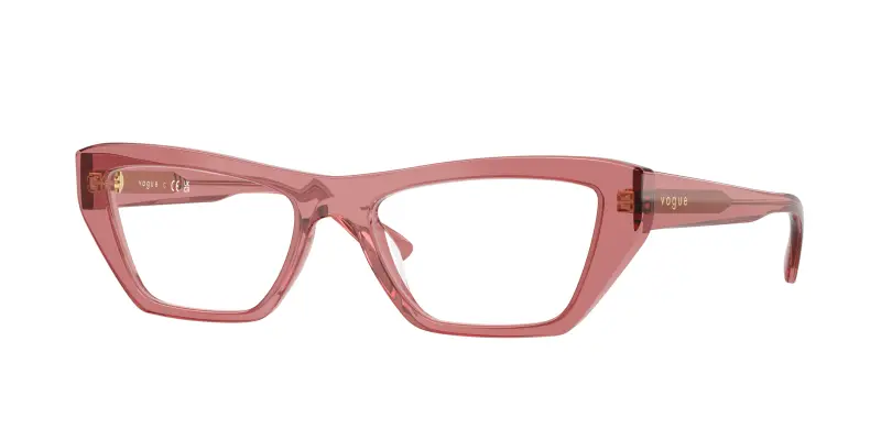 Donna VOGUE EYEWEAR VO5701U 3290 Montature da vista Acetato Rosa Trasparente Cat Eye Normale
