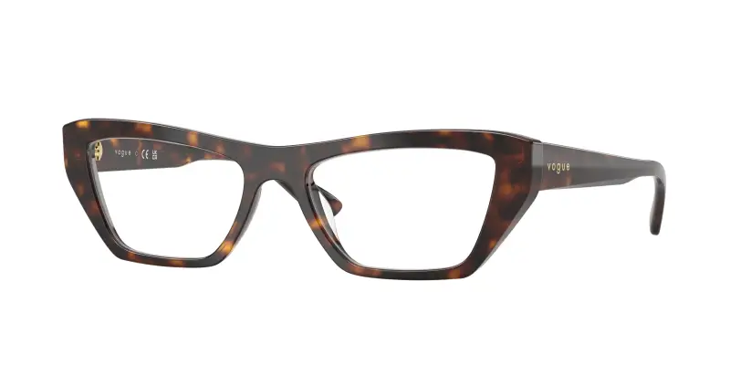 Donna VOGUE EYEWEAR VO5701U W656 Montature da vista Acetato Marrone Trasparente Cat Eye Normale