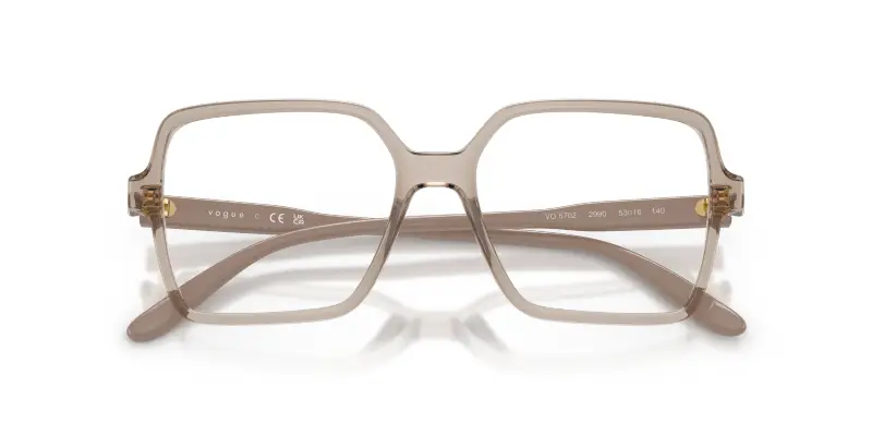 Donna VOGUE EYEWEAR VO5702 2990 Montature da vista Nylon Marrone Trasparente Squadrata Normale miniatura 2