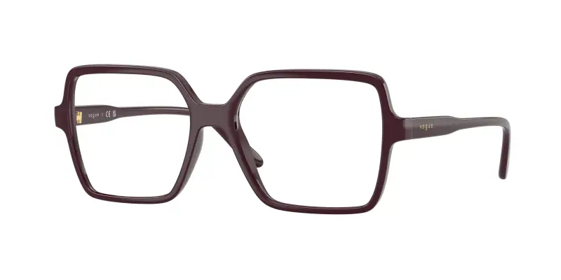 Donna VOGUE EYEWEAR VO5702 3284 Montature da vista Nylon Rosso Trasparente Squadrata Normale