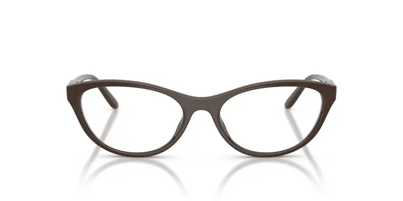 Donna VOGUE EYEWEAR VO5703U 2252 Montature da vista Nylon Marrone Trasparente Rotonda Normale miniatura 3