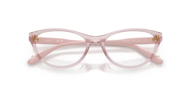 Donna VOGUE EYEWEAR VO5703U 2942 Montature da vista Nylon Rosa Trasparente Rotonda Normale miniatura 2