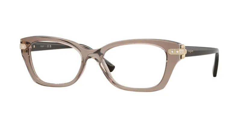 Donna VOGUE EYEWEAR VO5704B 2940 Montature da vista Nylon Marrone Trasparente Cat Eye Normale