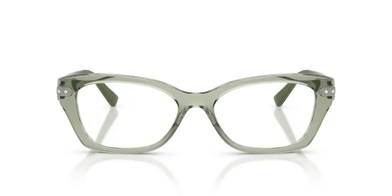 Donna VOGUE EYEWEAR VO5704B 3022 Montature da vista Nylon Verde Trasparente Cat Eye Normale miniatura 3