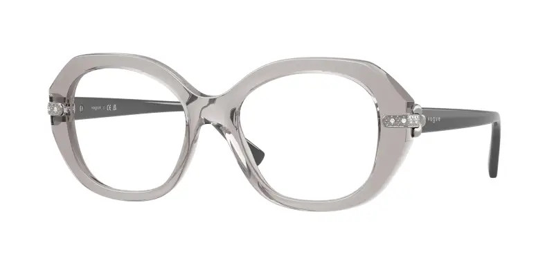 Donna VOGUE EYEWEAR VO5705B 2726 Montature da vista Nylon Grigio Trasparente Geometrica Normale