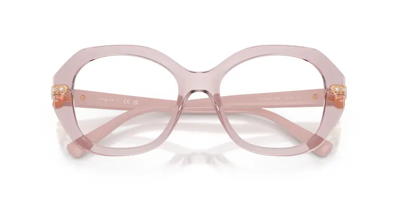 Donna VOGUE EYEWEAR VO5705B 2942 Montature da vista Nylon Rosa Trasparente Geometrica Normale miniatura 2