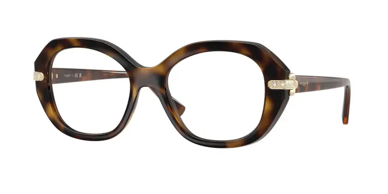 Donna VOGUE EYEWEAR VO5705B W656 Montature da vista Nylon Marrone Trasparente Geometrica Normale