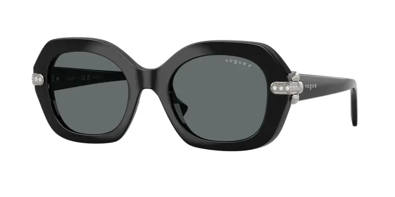 Donna VOGUE EYEWEAR VO5706SB W44/81 Occhiali da sole Nylon Nero Grigio Geometrica Polarizzata