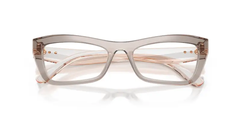 Donna VOGUE EYEWEAR VO5710 3301 Montature da vista Nylon Grigio Trasparente Cat Eye Normale miniatura 2