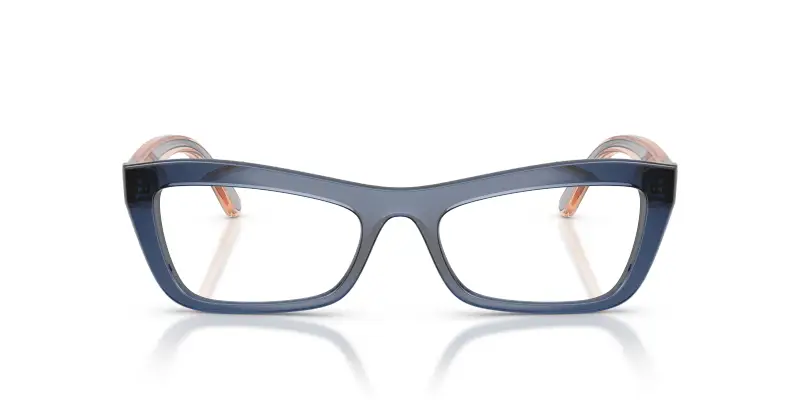 Donna VOGUE EYEWEAR VO5710 3302 Montature da vista Nylon Blu Trasparente Cat Eye Normale miniatura 3