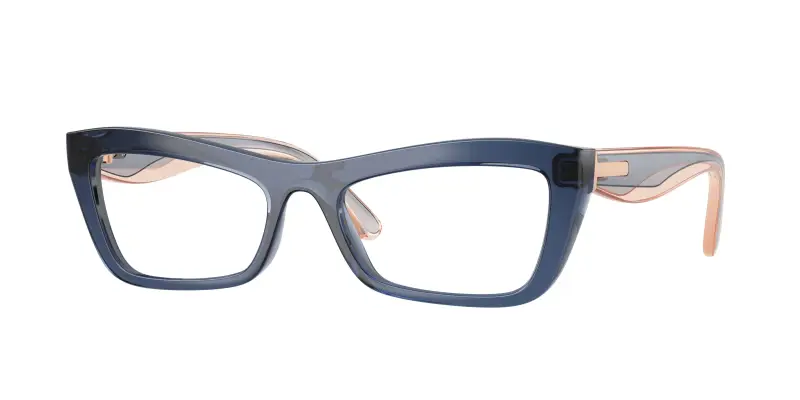 Donna VOGUE EYEWEAR VO5710 3302 Montature da vista Nylon Blu Trasparente Cat Eye Normale
