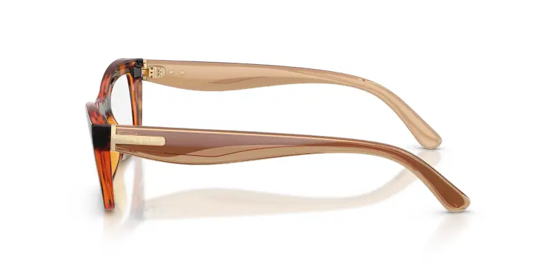 Donna VOGUE EYEWEAR VO5710 W656 Montature da vista Nylon Marrone Trasparente Cat Eye Normale miniatura 3