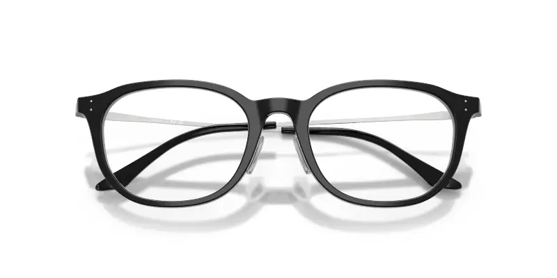 Donna VOGUE EYEWEAR VO5713D W44 Montature da vista Acetato Nero Trasparente Geometrica Normale miniatura 2