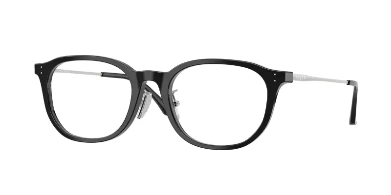 Donna VOGUE EYEWEAR VO5713D W44 Montature da vista Acetato Nero Trasparente Geometrica Normale