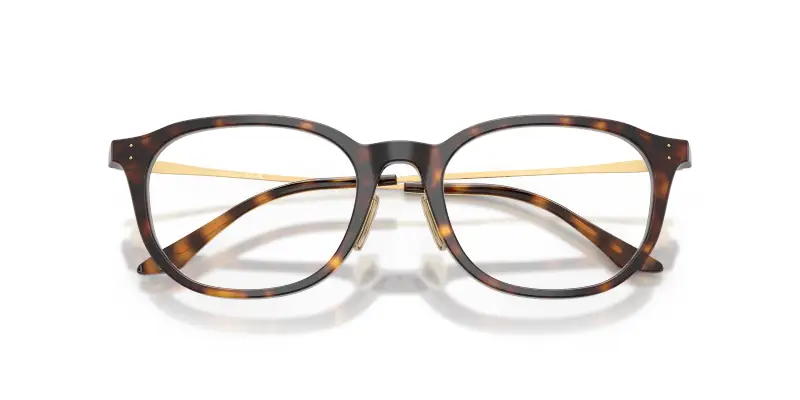 Donna VOGUE EYEWEAR VO5713D W656 Montature da vista Acetato Marrone Trasparente Geometrica Normale miniatura 2