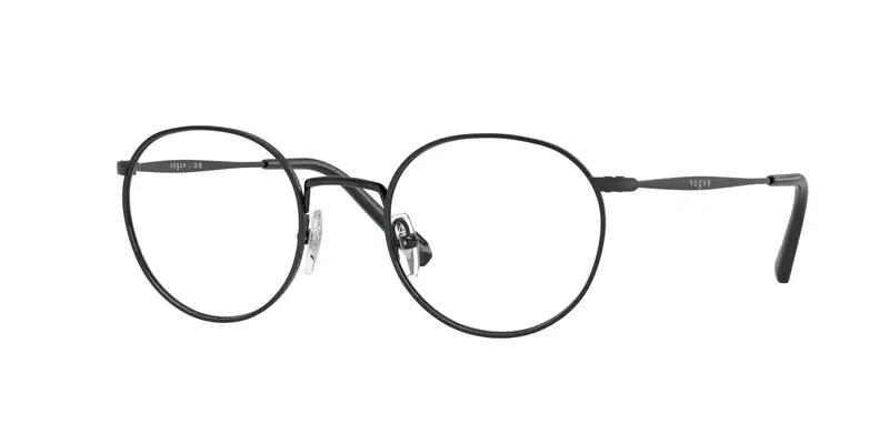 VOGUE EYEWEAR Uomo VO4183  352 Montature da vista Metallo Nero Trasparente Pantos Normale