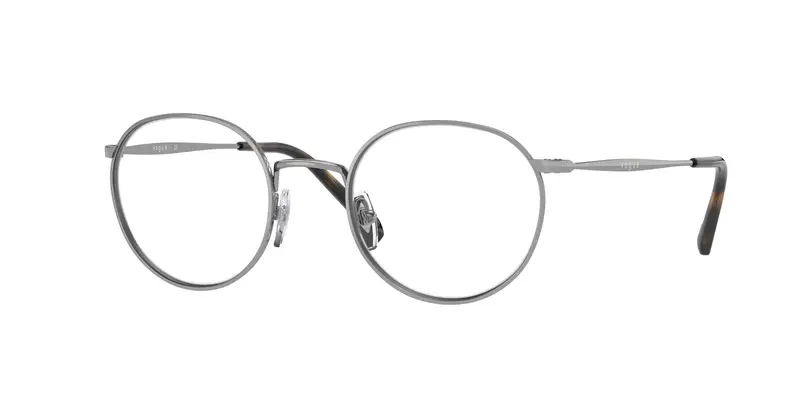 VOGUE EYEWEAR Uomo VO4183  548 Montature da vista Metallo Grigio Trasparente Pantos Normale