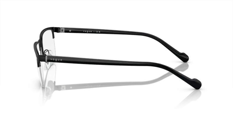 VOGUE EYEWEAR Uomo VO4292 352S Montature da vista Metallo Nero Trasparente Squadrata Normale miniatura 3