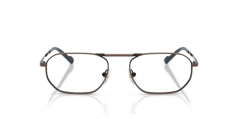 Uomo VO4347 5135 Montature da vista Metallo Marrone Trasparente Geometrica Normale miniatura 3