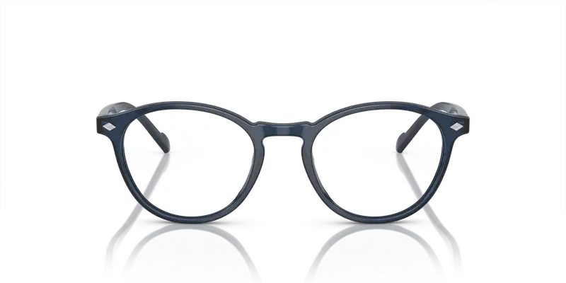 VOGUE EYEWEAR Uomo VO5326 2760 Montature da vista Acetato Blu Rotonda miniatura 2