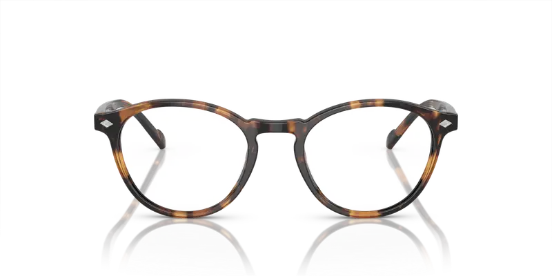 VOGUE EYEWEAR Uomo VO5326 2819 Montature da vista Acetato Tartaruga Trasparente Rotonda Normale miniatura 2