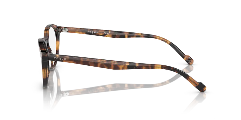 VOGUE EYEWEAR Uomo VO5326 2819 Montature da vista Acetato Tartaruga Trasparente Rotonda Normale miniatura 3