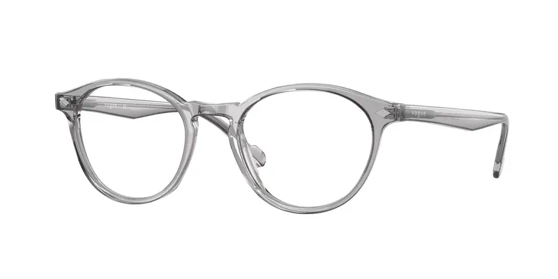 VOGUE EYEWEAR Uomo VO5326  2820 Montature da vista Acetato Grigio Trasparente Rotonda Normale