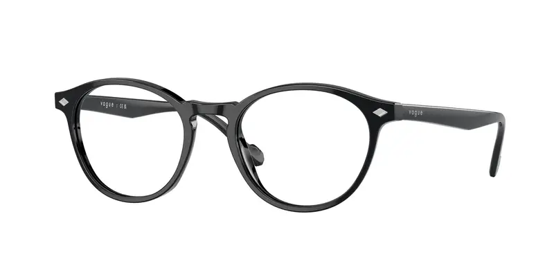 VOGUE EYEWEAR Uomo VO5326  W44 Montature da vista Acetato Nero  Rotonda