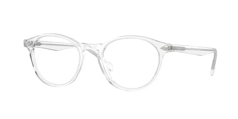 VOGUE EYEWEAR Uomo VO5326  W745 Montature da vista Acetato Trasparente Trasparente Rotonda Normale