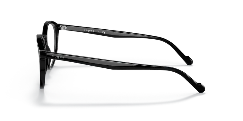 VOGUE EYEWEAR Uomo VO5367 W44 Montature da vista Acetato Nero Trasparente Rotonda Normale miniatura 3