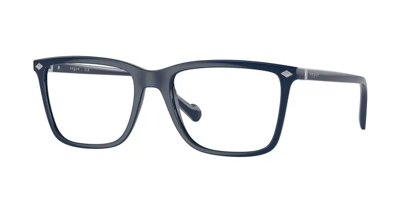 VOGUE EYEWEAR Uomo VO5492  3056 Montature da vista Iniettato Blu Trasparente Squadrata Normale