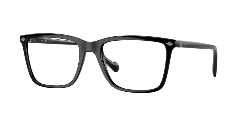 VOGUE EYEWEAR Uomo VO5492  W44 Montature da vista Iniettato Nero Trasparente Squadrata Normale