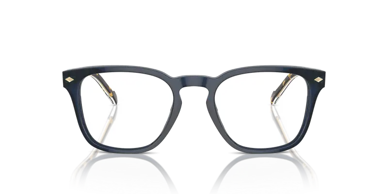 VOGUE EYEWEAR Uomo VO5570 3143 Montature da vista Acetato Blu Trasparente Squadrata Normale miniatura 2