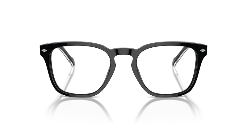 VOGUE EYEWEAR Uomo VO5570 W44 Montature da vista Acetato Nero Trasparente Squadrata Normale miniatura 2