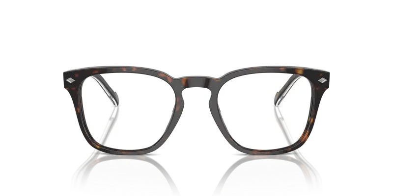VOGUE EYEWEAR Uomo VO5570 W656 Montature da vista Acetato Marrone Trasparente Squadrata Normale miniatura 2