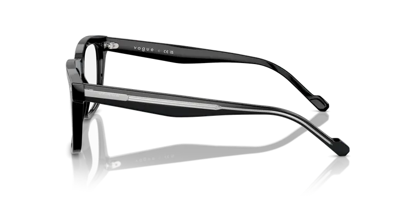 VOGUE EYEWEAR Uomo VO5572 W44 Montature da vista Acetato Nero Trasparente Pillow Normale miniatura 3