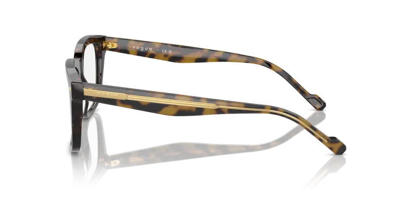 VOGUE EYEWEAR Uomo VO5572 W656 Montature da vista Acetato Marrone Trasparente Pillow Normale miniatura 3