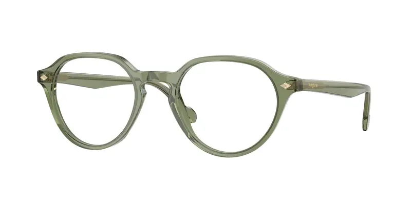 VOGUE EYEWEAR Uomo VO5598  3187 Montature da vista Acetato Verde Trasparente Pantos Normale
