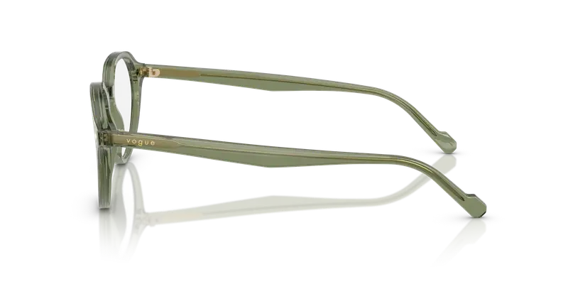 VOGUE EYEWEAR Uomo VO5598 3187 Montature da vista Acetato Verde Trasparente Pantos Normale miniatura 3