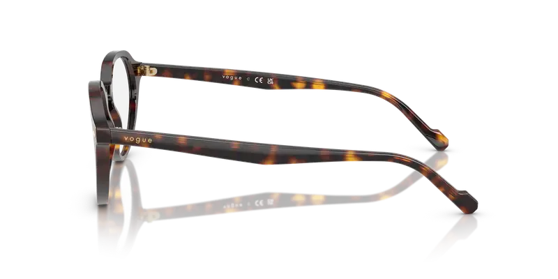 VOGUE EYEWEAR Uomo VO5598 W656 Montature da vista Acetato Marrone Trasparente Pantos Normale miniatura 3