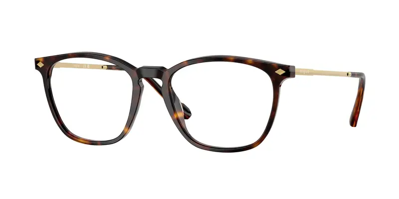 VOGUE EYEWEAR Uomo VO5614  W656 Montature da vista Acetato Marrone Trasparente Pillow Normale
