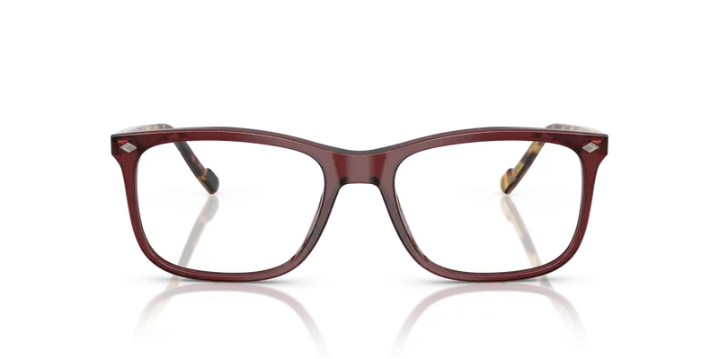 VOGUE EYEWEAR Uomo VO5617 2924 Montature da vista Acetato Rosso Trasparente Pillow Normale miniatura 2