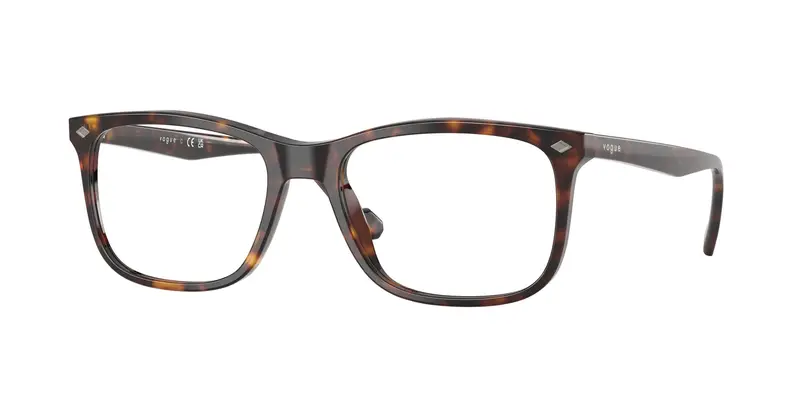 VOGUE EYEWEAR Uomo VO5617  W656 Montature da vista Acetato Marrone Trasparente Pillow Normale
