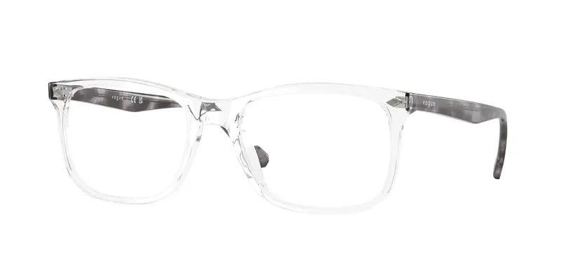 VOGUE EYEWEAR Uomo VO5617  W745 Montature da vista Acetato Trasparente Trasparente Pillow Normale