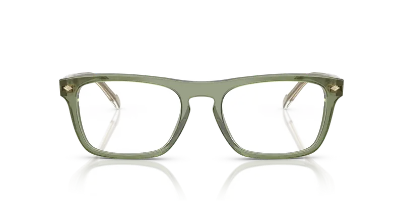 VOGUE EYEWEAR Uomo VO5619 3187 Montature da vista Acetato Verde Trasparente Pillow Normale miniatura 2